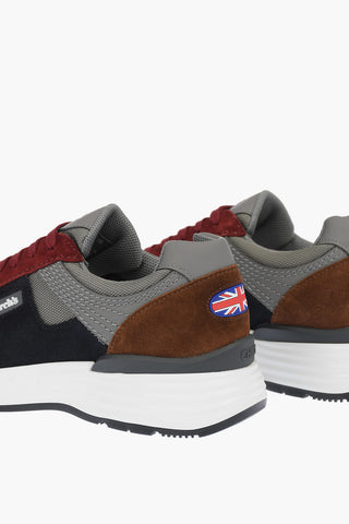 Suede Insert NYLON TECH Lace-up Sneakers