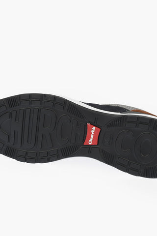 Suede Insert NYLON TECH Lace-up Sneakers