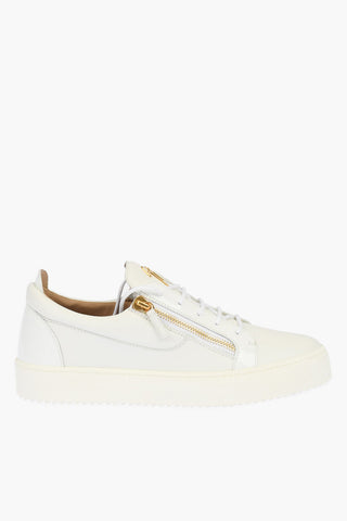 Lace-up Zipped MAY LOND Leather Sneakers