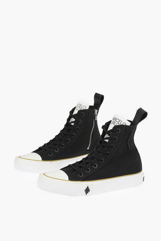 Sneakers Allacciate CROSS VULCANIZED in Canvas con Zip Interna