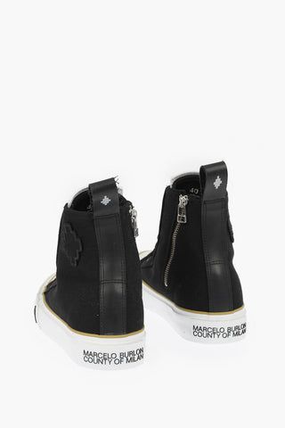 Sneakers Allacciate CROSS VULCANIZED in Canvas con Zip Interna