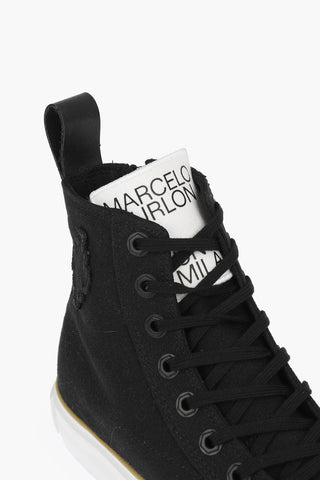 Sneakers Allacciate CROSS VULCANIZED in Canvas con Zip Interna