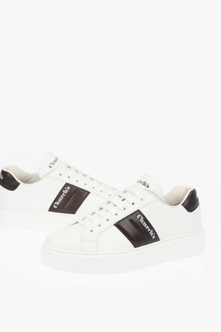 Contrasting Band MACH3 Leather Sneakers