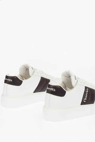 Contrasting Band MACH3 Leather Sneakers