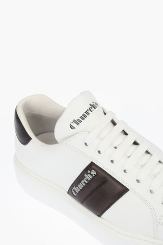 Contrasting Band MACH3 Leather Sneakers