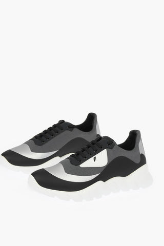 Sneakers Allacciate in Tessuto Tecnico