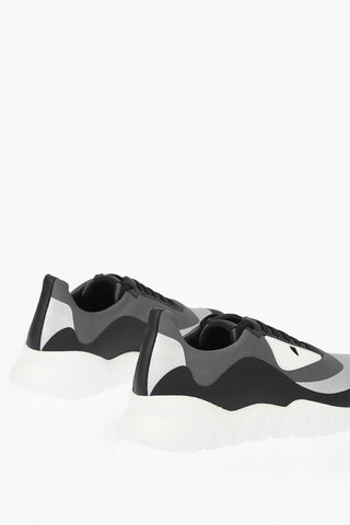 Sneakers Allacciate in Tessuto Tecnico