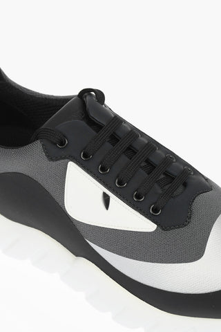 Sneakers Allacciate in Tessuto Tecnico