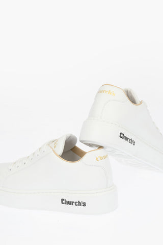 Rubber Sole MACH1 Leather Sneakers
