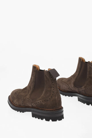 Suede MC ENTYRE Brogue Chelsea Booties