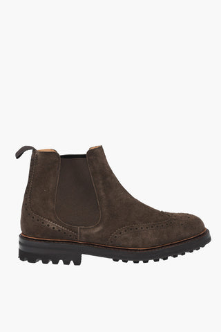 Suede MC ENTYRE Brogue Chelsea Booties