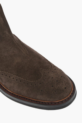 Suede MC ENTYRE Brogue Chelsea Booties