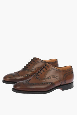 Leather TARVIN Brogue Derby Shoes