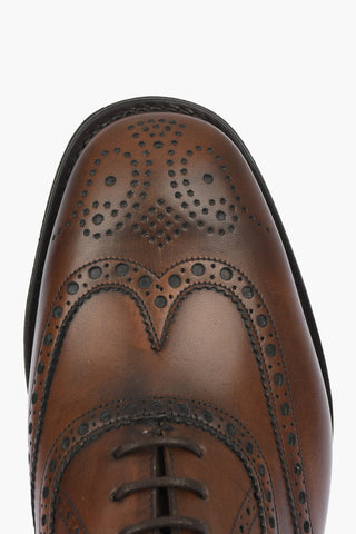 Leather TARVIN Brogue Derby Shoes