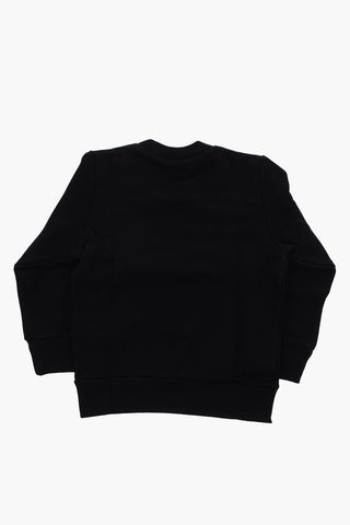 crew-neck sweatshirt with print on the front