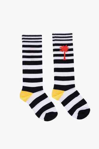 striped long socks