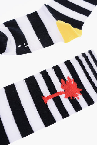 striped long socks