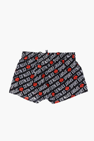 EDTN.03 all over logo printed swim shorts