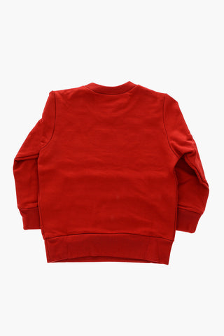 crew-neck sweatshirt with logo print
