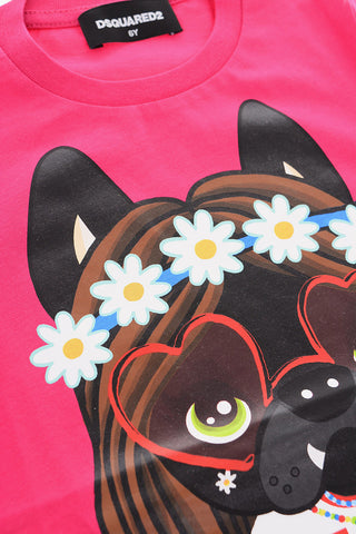 crew-neck t-shirt with print on the front