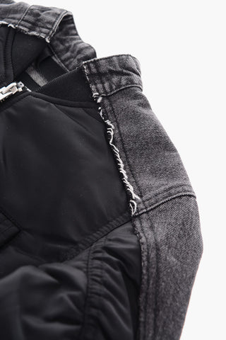 Nylon and denim JDANIEL bomber