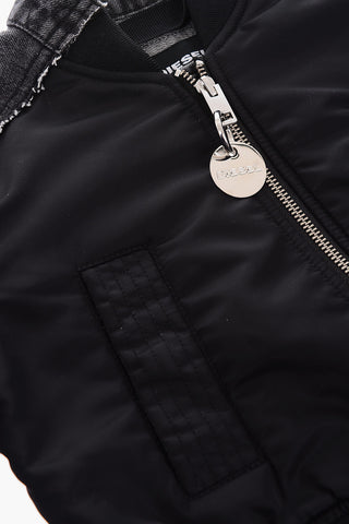 Nylon and denim JDANIEL bomber