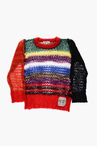 maglia girocollo multicolor