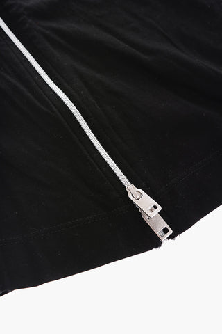 crew-neck TGARTH top with zip details