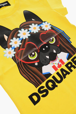 crew-neck t-shirt with print