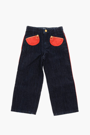 jeans with patch pockets