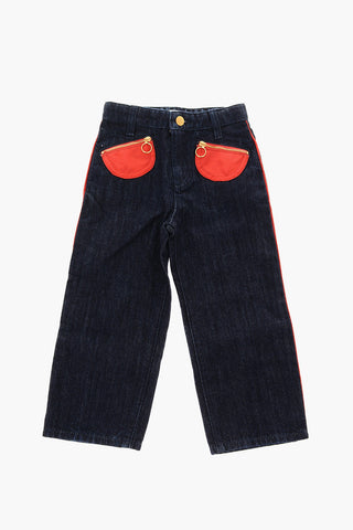 jeans with patch pockets