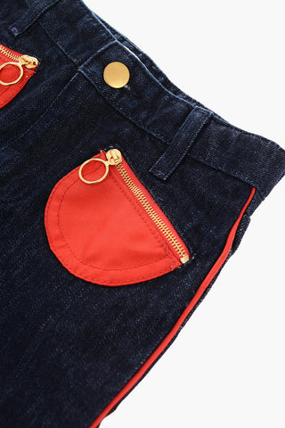 jeans with patch pockets