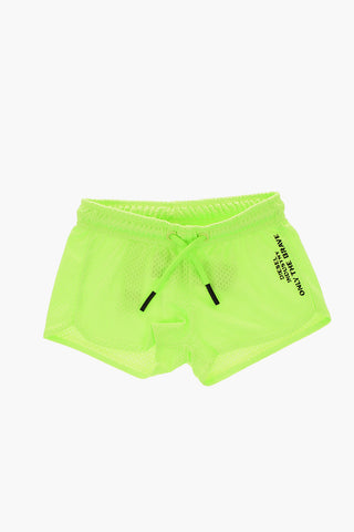 perforated PERLIE shorts with drawstring waist