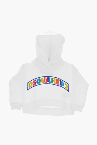 rainbow logo printed sweatshirt with hood