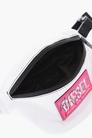 nylon bum bag with patch logo