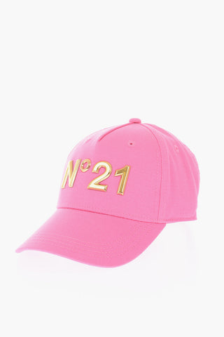 cappello baseball a tinta unita con logo in rilievo