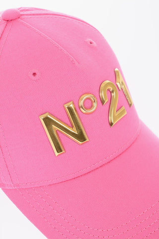 cappello baseball a tinta unita con logo in rilievo