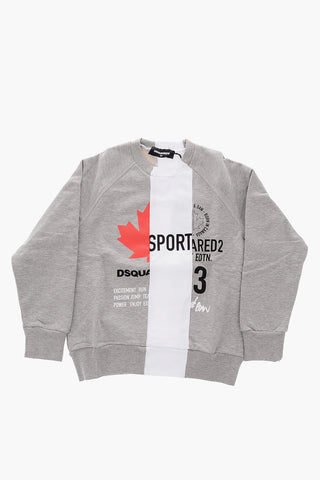 crew-neck COOL FIT sweatshirt with print