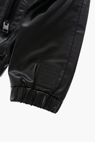 giubbotto JCARRSY in ecopelle a 2 tasche con cappuccio