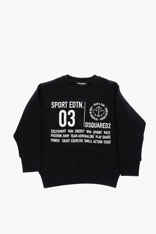 crew-neck COOL FIT sweatshirt with print on the front