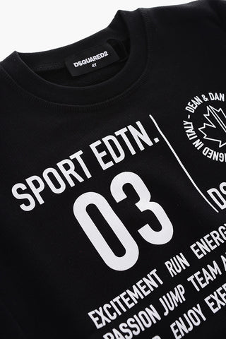 crew-neck COOL FIT sweatshirt with print on the front