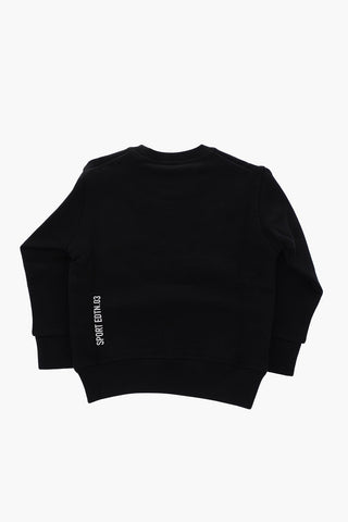 crew-neck COOL FIT sweatshirt with print on the front