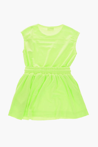 perfored DARPEL dress with drawstring waist