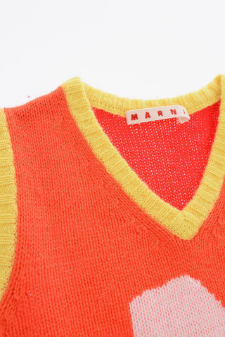 sleeveless sweater with V-neck