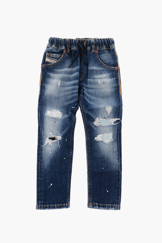 drawstring waist KROOLEY-NE-J distressed jeans