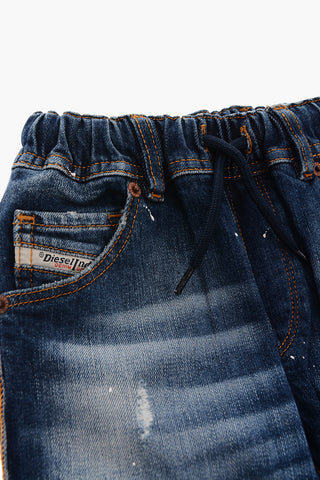 drawstring waist KROOLEY-NE-J distressed jeans