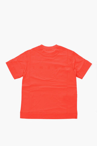 crew-neck t-shirt with logo print
