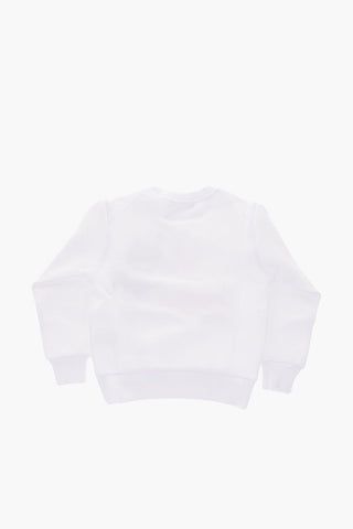 crew-neck sweatshirt with print on the front