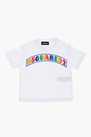crew-neck t-shirt with printed logo