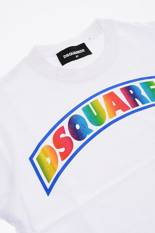 crew-neck t-shirt with printed logo